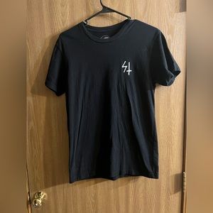 Lurking class skater sketchy black graphic tee